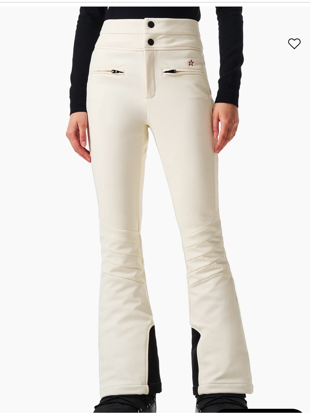 Perfect Moment Cream Flared Ski Pants